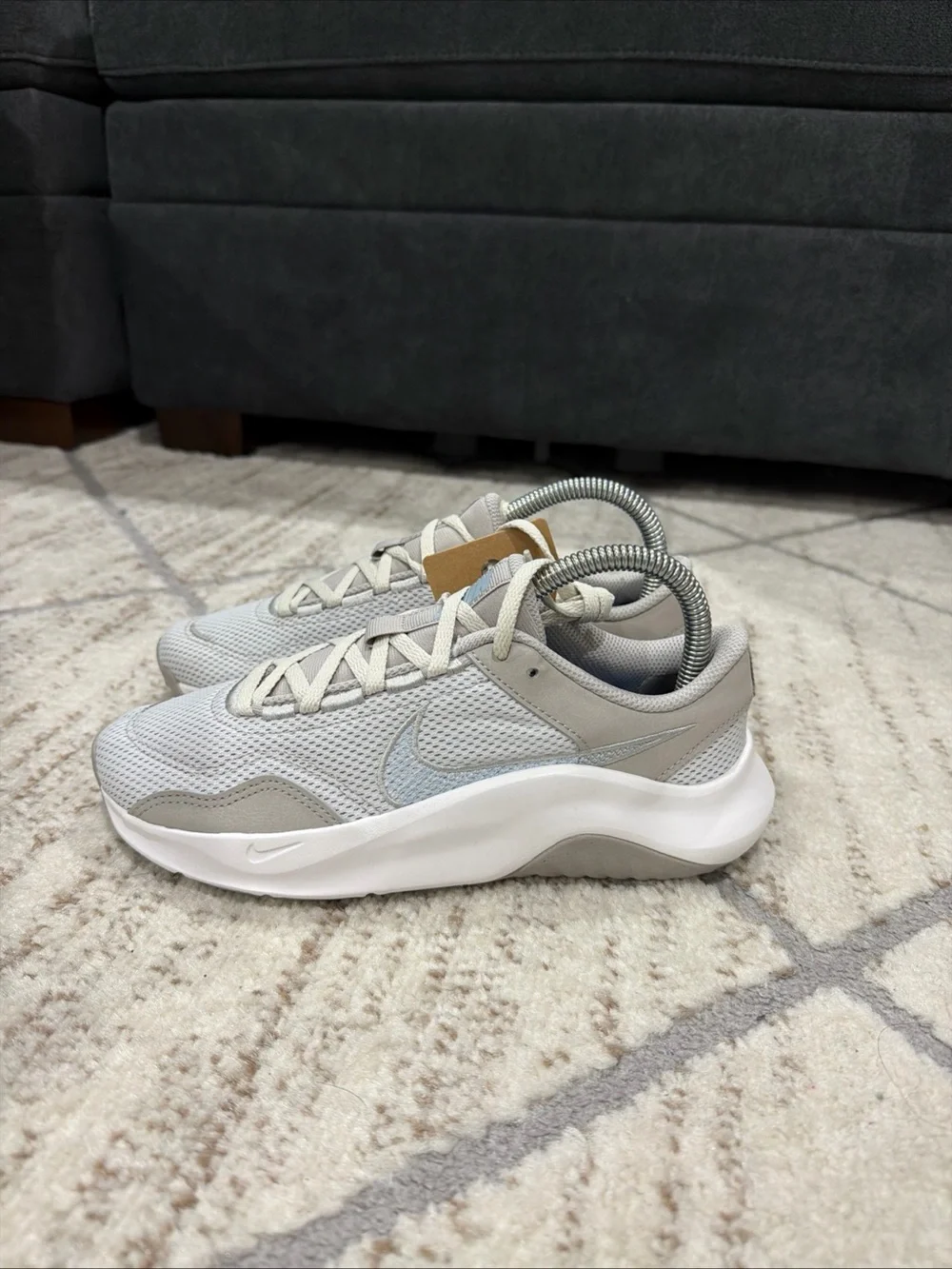 Nike Legend Essential 3 Next Nature White Grey Running Shoes Women’s Size 7